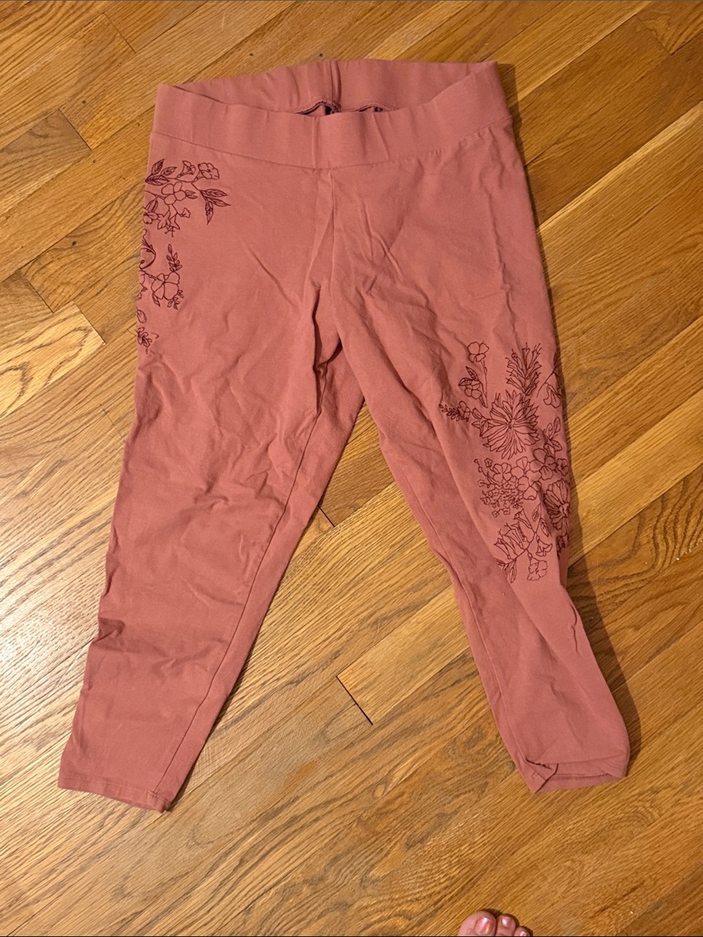 torrid Dusty Rose Floral Embroidery Leggings